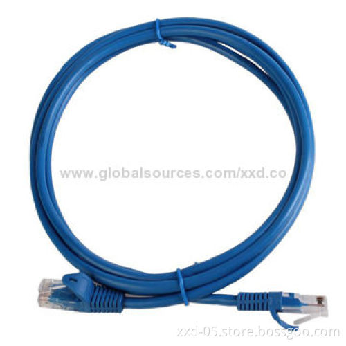UTP Cat5 Patch Cord, 24AWG 8P8C Connector, PVC Jacket with RoHS Directive-compliant